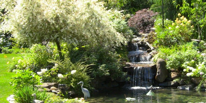 Waterfall Garden in Portland, Oregon